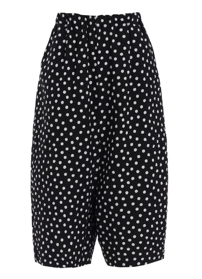 COTTON RIPPLE DOT PRINT PENGUIN PANTS