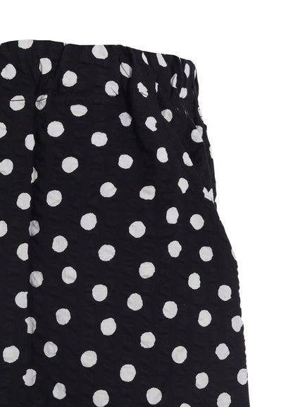 COTTON RIPPLE DOT PRINT PENGUIN PANTS