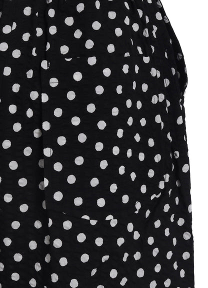 COTTON RIPPLE DOT PRINT PENGUIN PANTS