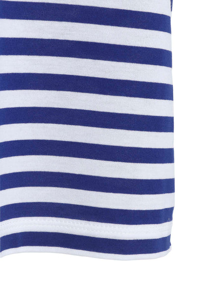 60/2 COTTON JERSEY BORDER HEART PRINT WIDE SHORT SHIRT