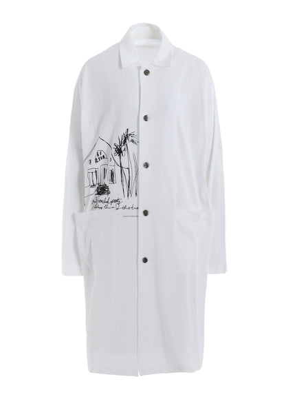 COTTON RAYON JERSEY LONG SHIRT
