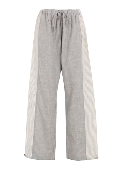 GAUZE + STRIPE PANTS (M)