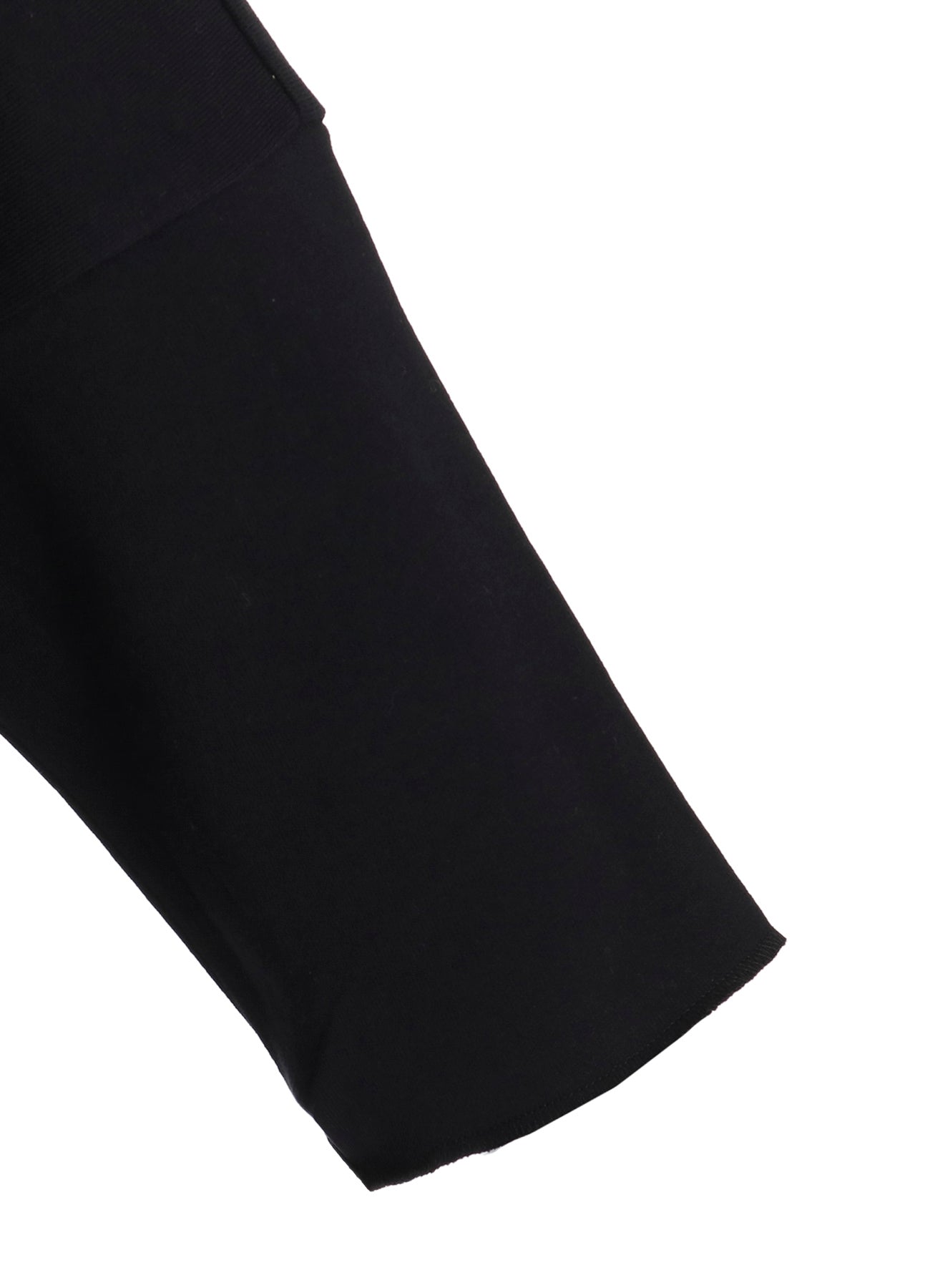 COTTON MINI FLEECE ASYMMETRIC COLLAR PULLOVER