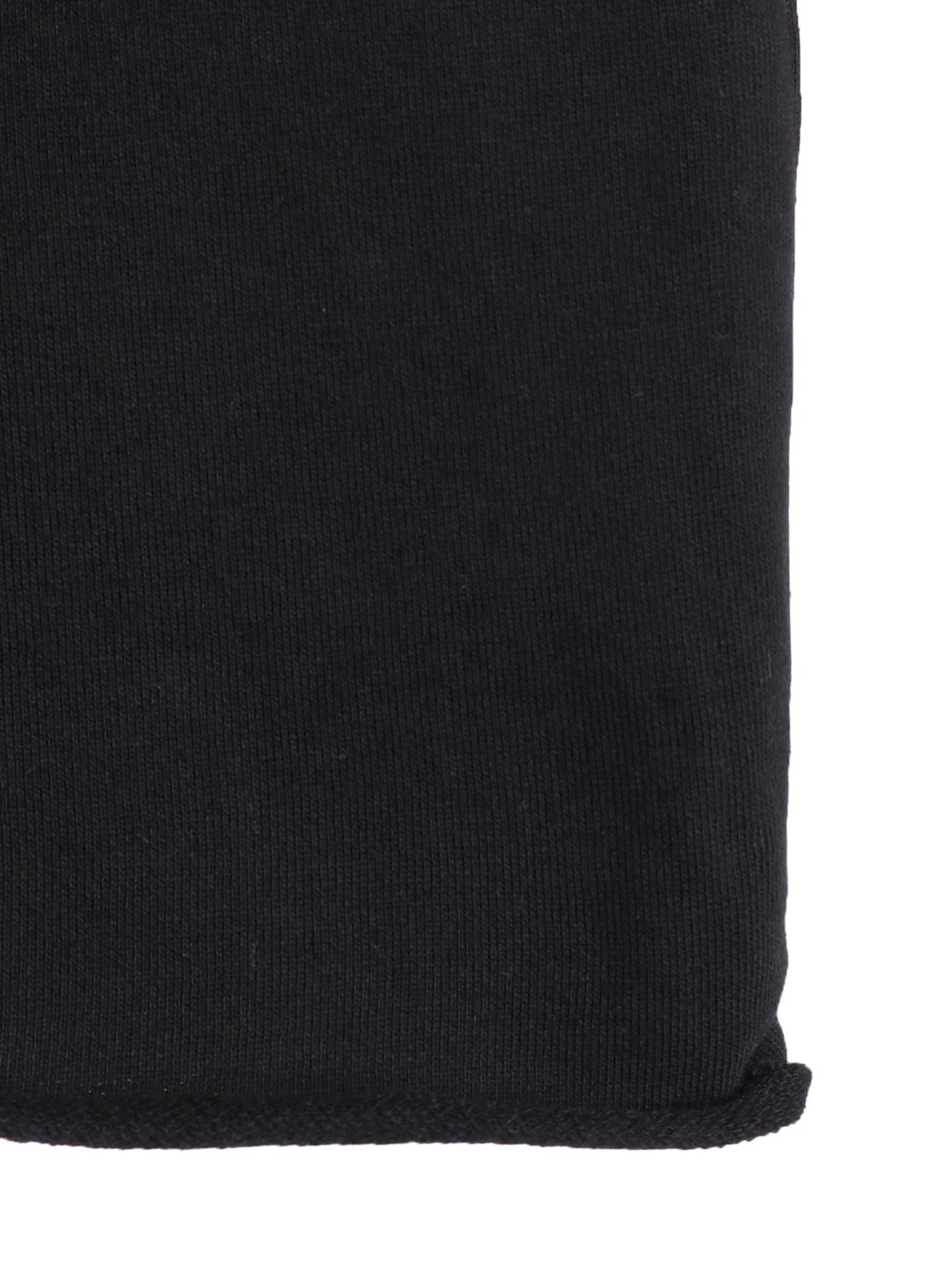 COTTON MINI FLEECE ASYMMETRIC COLLAR PULLOVER