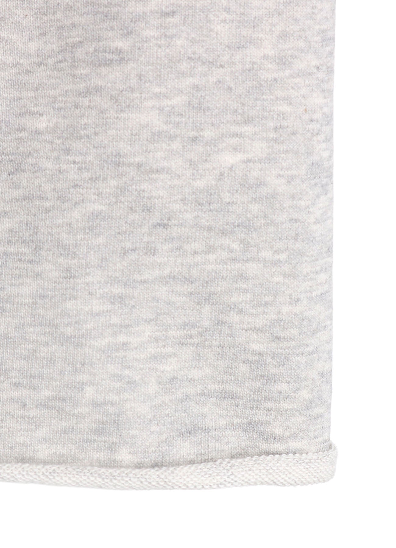 COTTON MINI FLEECE ASYMMETRIC COLLAR PULLOVER