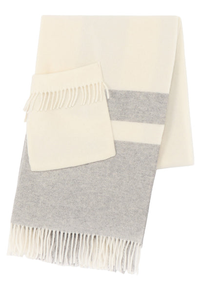 FULLING WOOL PLAID SHAWL