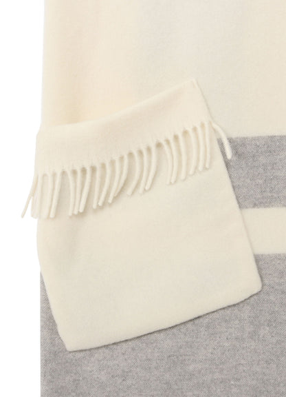 FULLING WOOL PLAID SHAWL