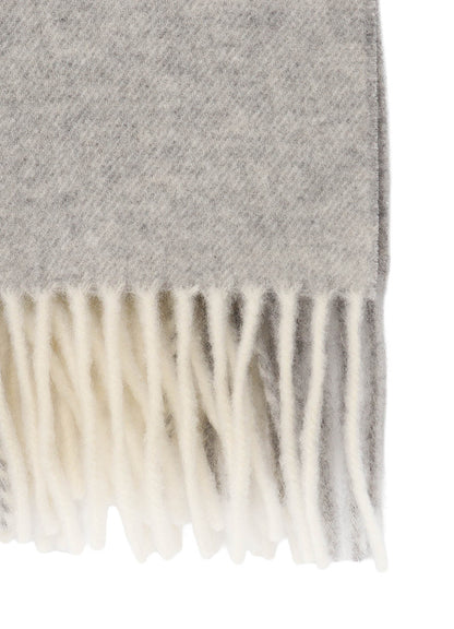 FULLING WOOL PLAID SHAWL