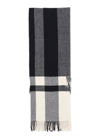 FULLING WOOL PLAID SHAWL