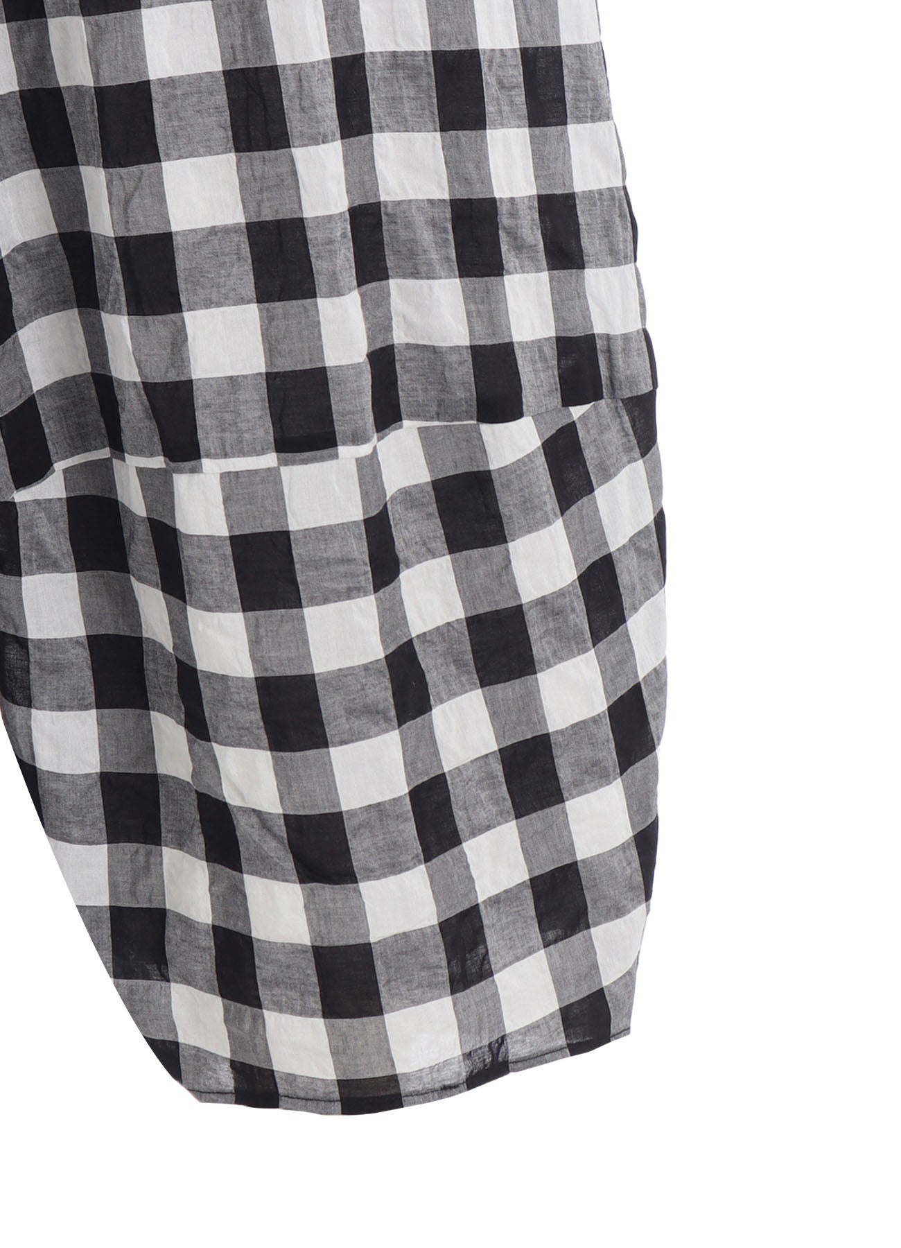 SHIRRING PLAID PANTS