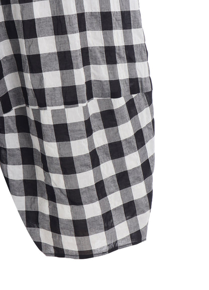 SHIRRING PLAID PANTS