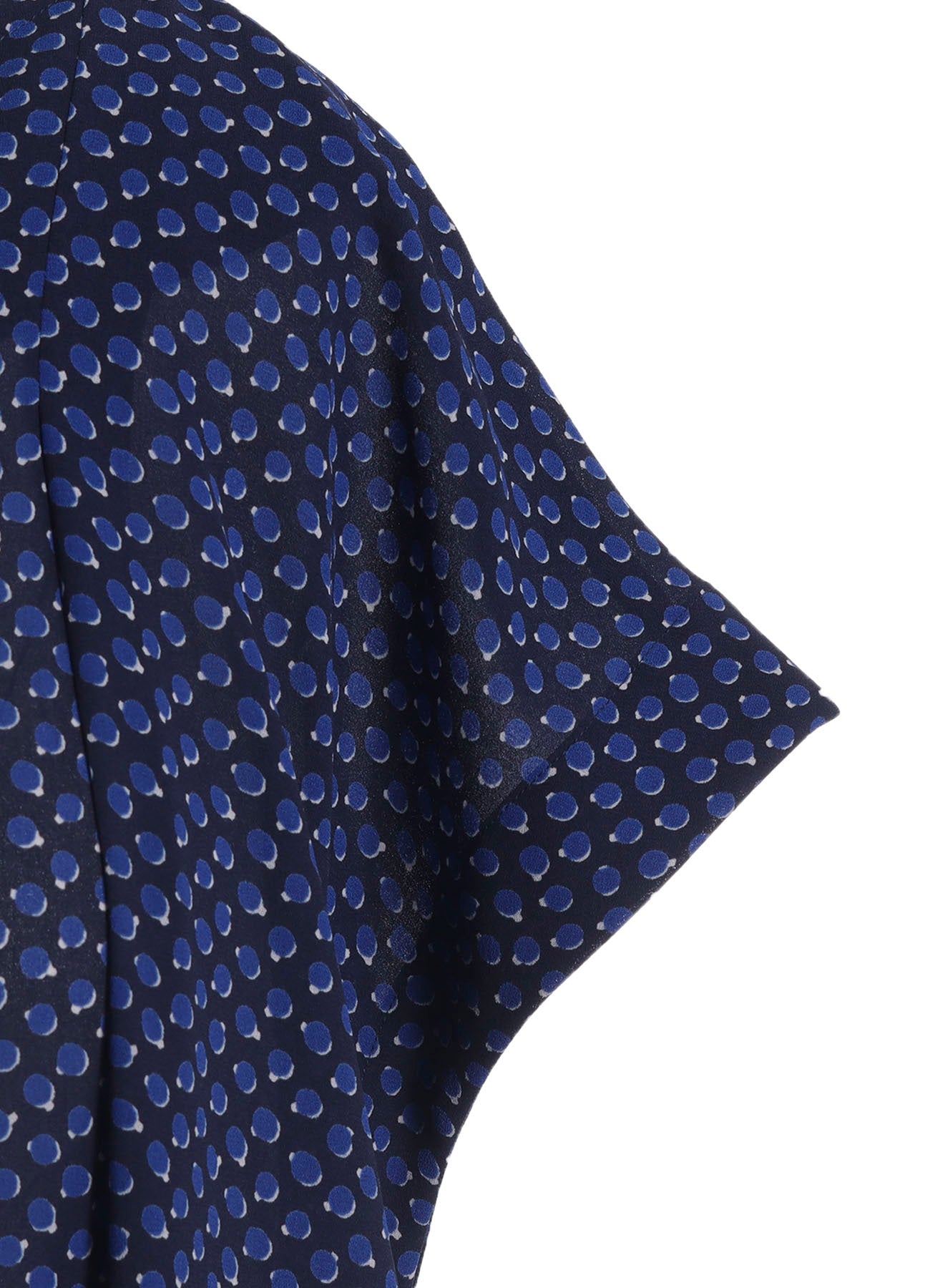 POLYESTER GEORGETTE PRINT FRENCH SLEEVE ONE PIECE