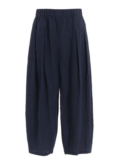 PLAID CREPE WASHER PANTS