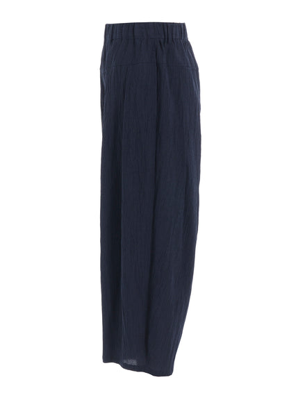PLAID CREPE WASHER PANTS
