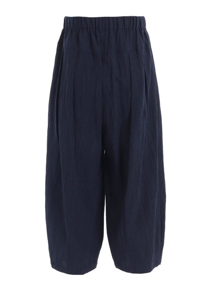 PLAID CREPE WASHER PANTS