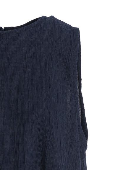 PLAID CREPE WASHER JUMPER DRESS