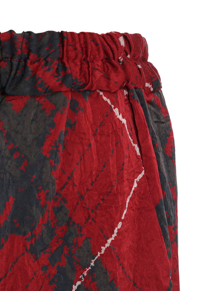 WASHER BIAS PLAID PRINT PENGUIN PANTS
