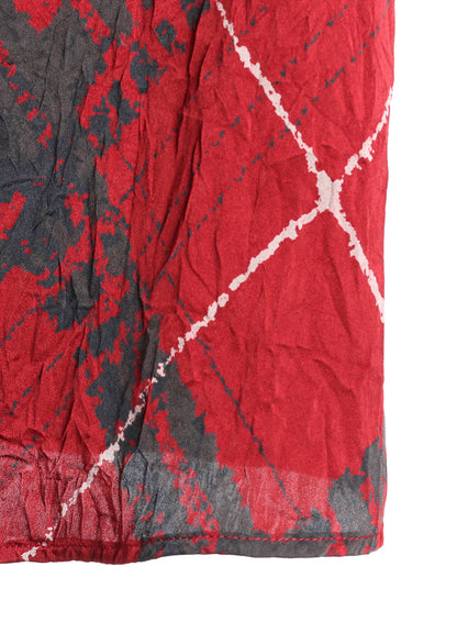WASHER BIAS PLAID PRINT JUMPER DRESS