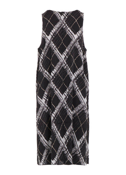 WASHER BIAS PLAID PRINT JUMPER DRESS
