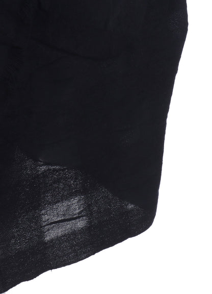 COTTON WOOL SHIRRING SHAWL VEST