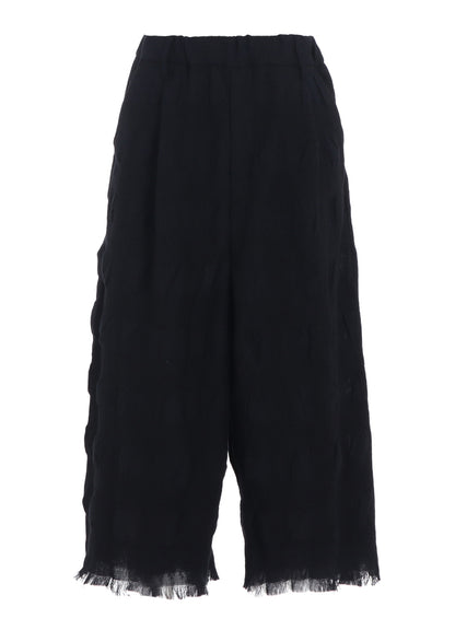 COTTON WOOL SHIRRING SAROUEL PANTS