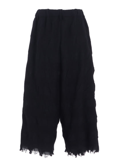 COTTON WOOL SHIRRING SAROUEL PANTS