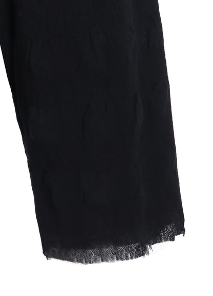 COTTON WOOL SHIRRING SAROUEL PANTS