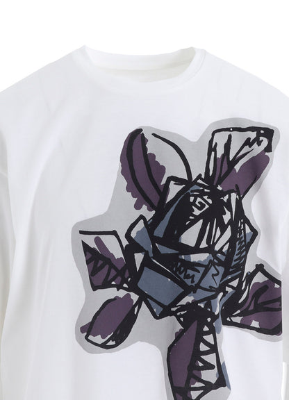 SOFT COTTON JERSEY WILD FLOWER PRINT SHIRT