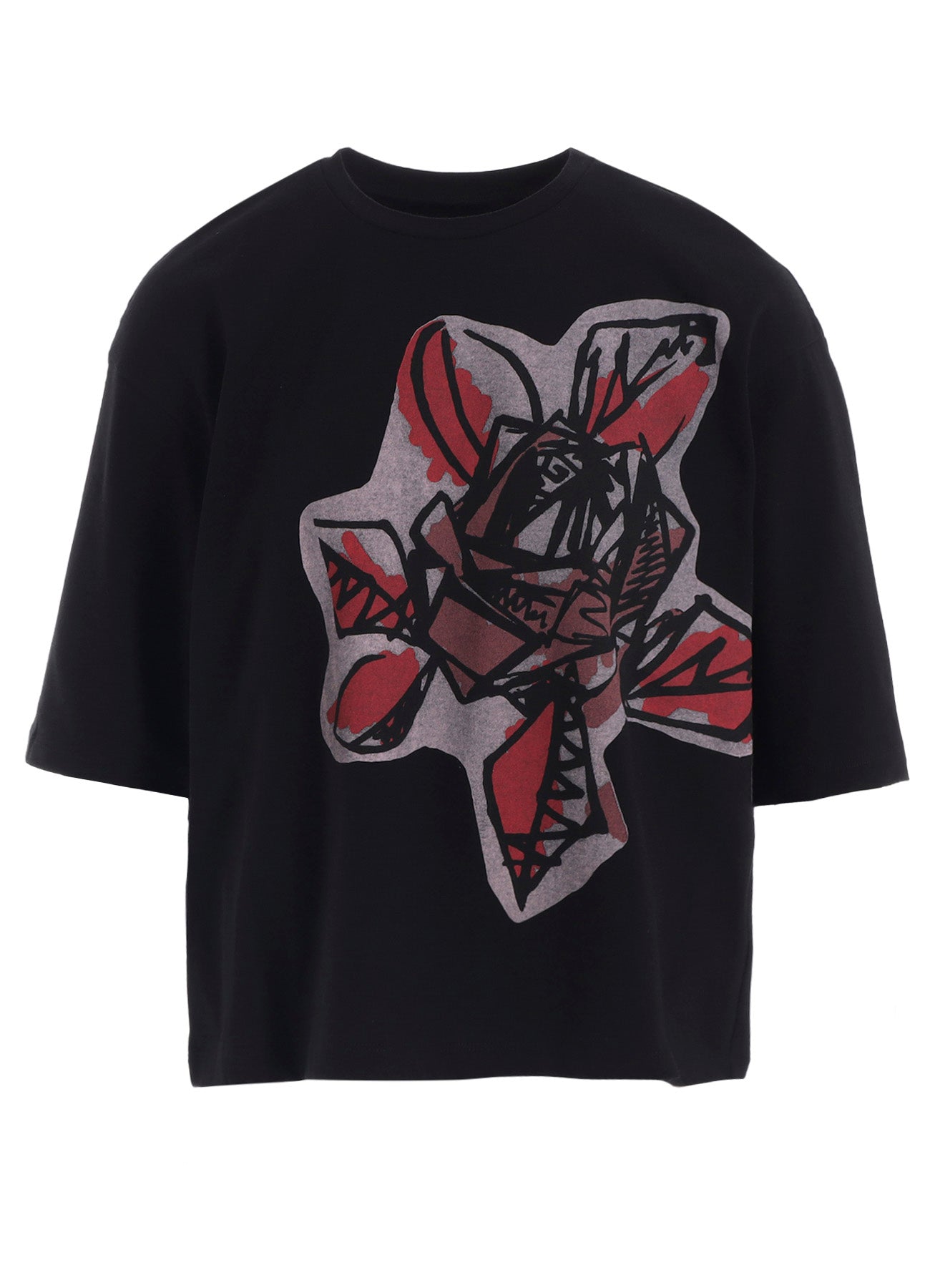 SOFT COTTON JERSEY WILD FLOWER PRINT SHIRT