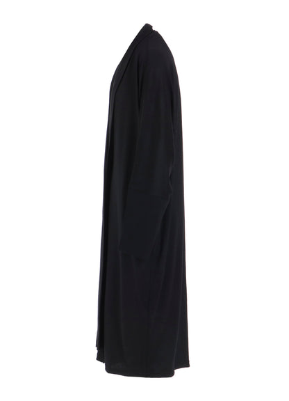 WASHABLE WOOL JERSEY LONG CARDIGAN
