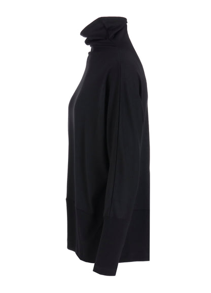 WASHABLE WOOL JERSEY PULLOVER