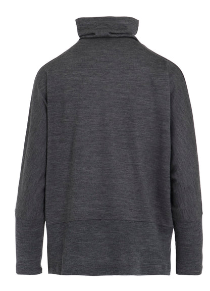 WASHABLE WOOL JERSEY PULLOVER