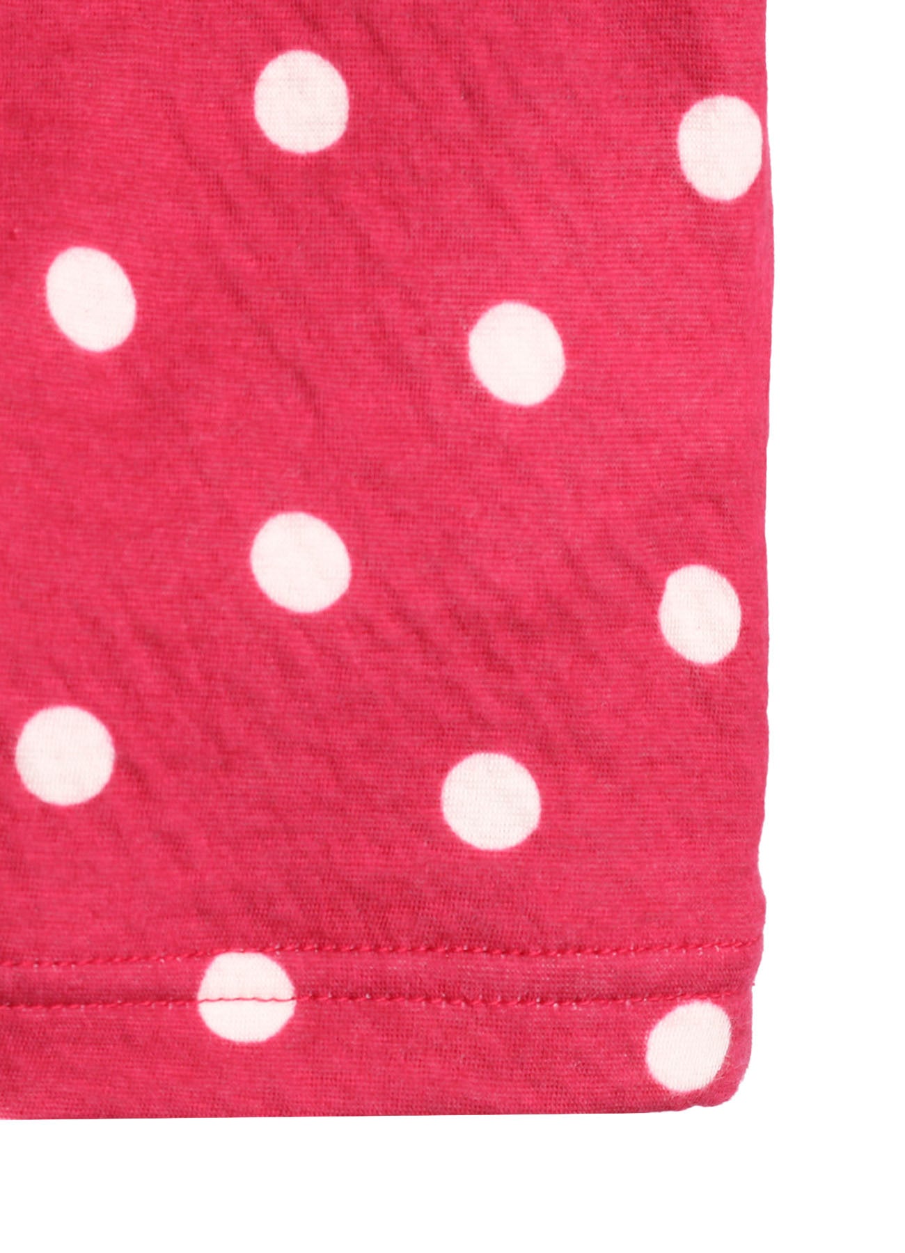 80/1 DUAL-LAYER JERSEY DOT PRINT CREW NECK SHIRT