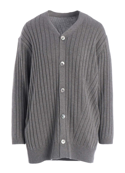 RIB KNIT CARDIGAN
