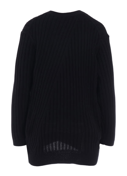 RIB KNIT CARDIGAN