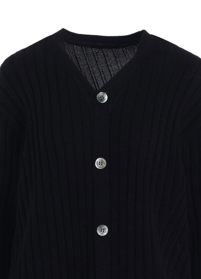 RIB KNIT CARDIGAN