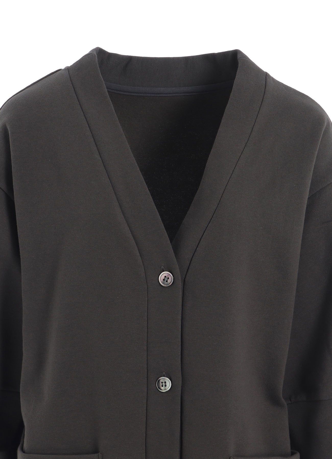 COTTON FLEECE 3/4 SLEEVE LONG CARDIGAN – THE SHOP YOHJI YAMAMOTO