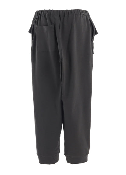 COTTON FLEECE FLAP POCKET PANTS