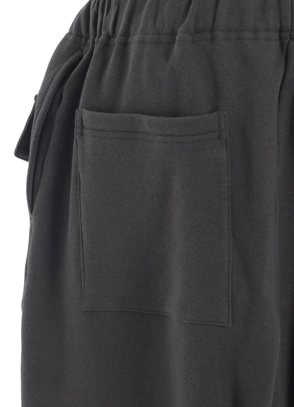 COTTON FLEECE FLAP POCKET PANTS