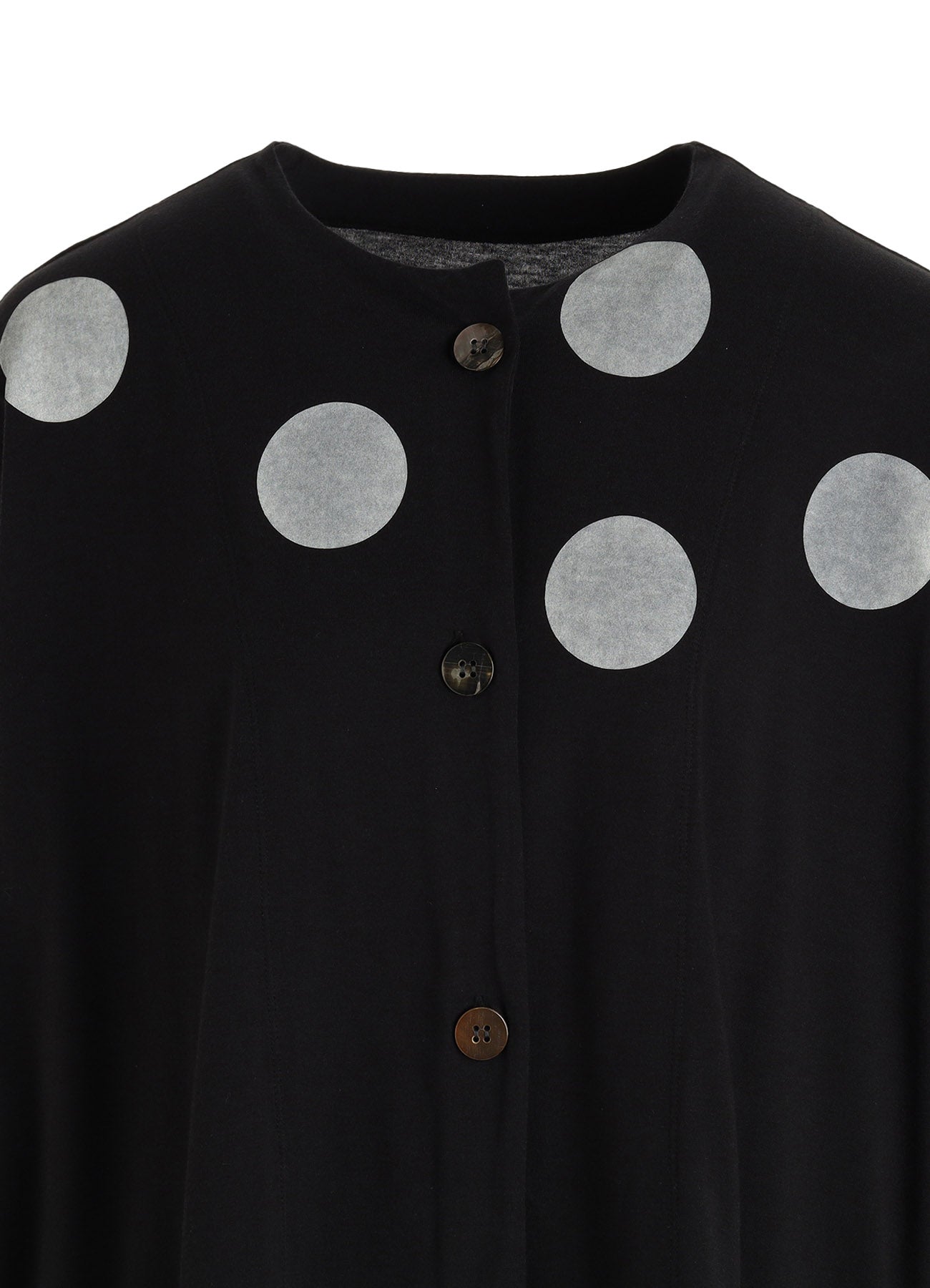 40/1 COTTON RAYON JERSEY DOT PRINT CARDIGAN