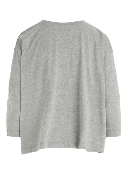 40/1 COTTON RAYON JERSEY DOT PRINT 3/4 SLEEVE SHIRT