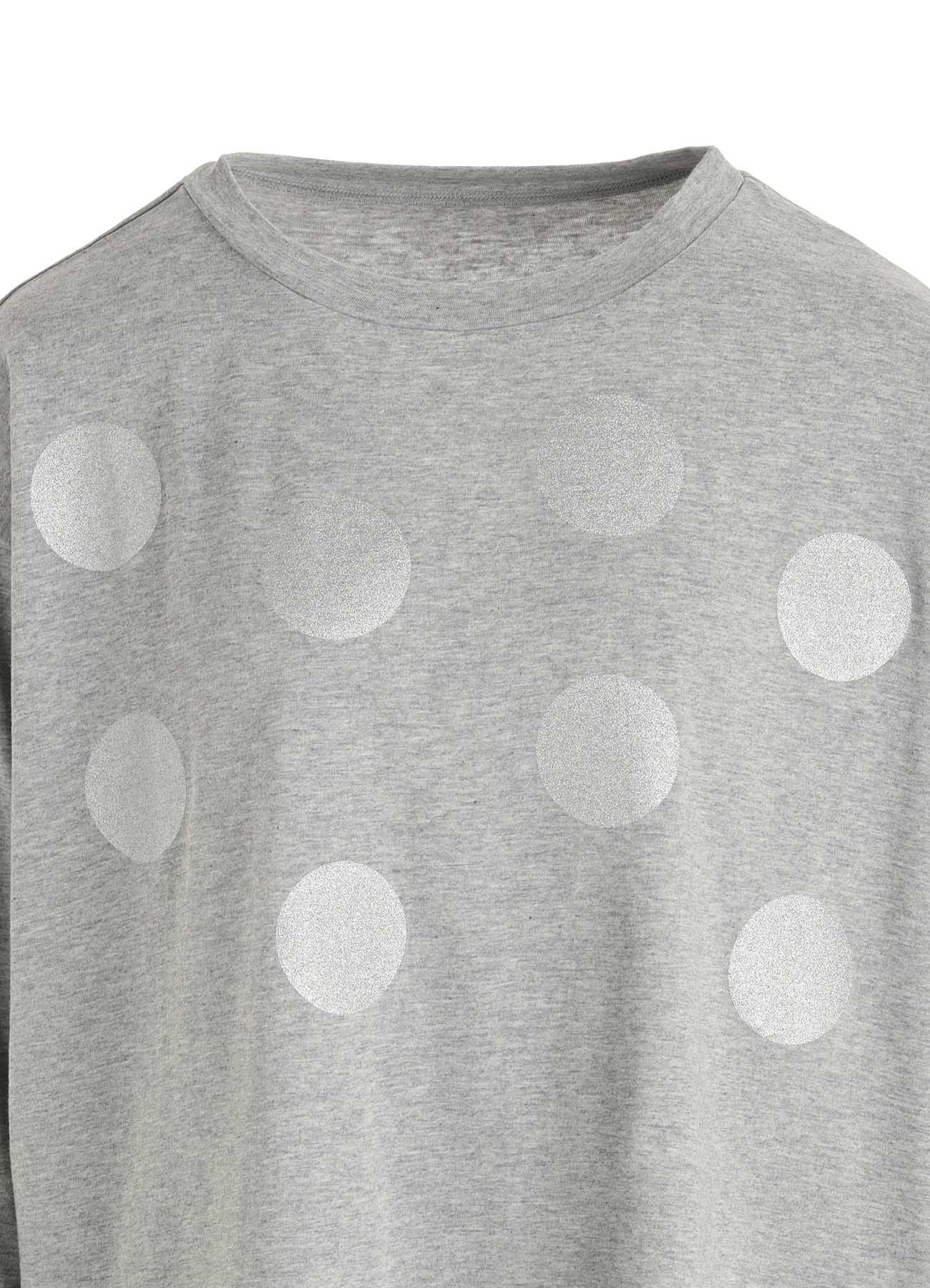 40/1 COTTON RAYON JERSEY DOT PRINT 3/4 SLEEVE SHIRT