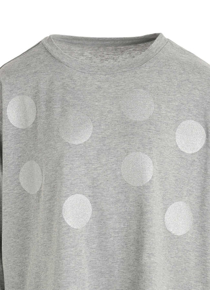 40/1 COTTON RAYON JERSEY DOT PRINT 3/4 SLEEVE SHIRT