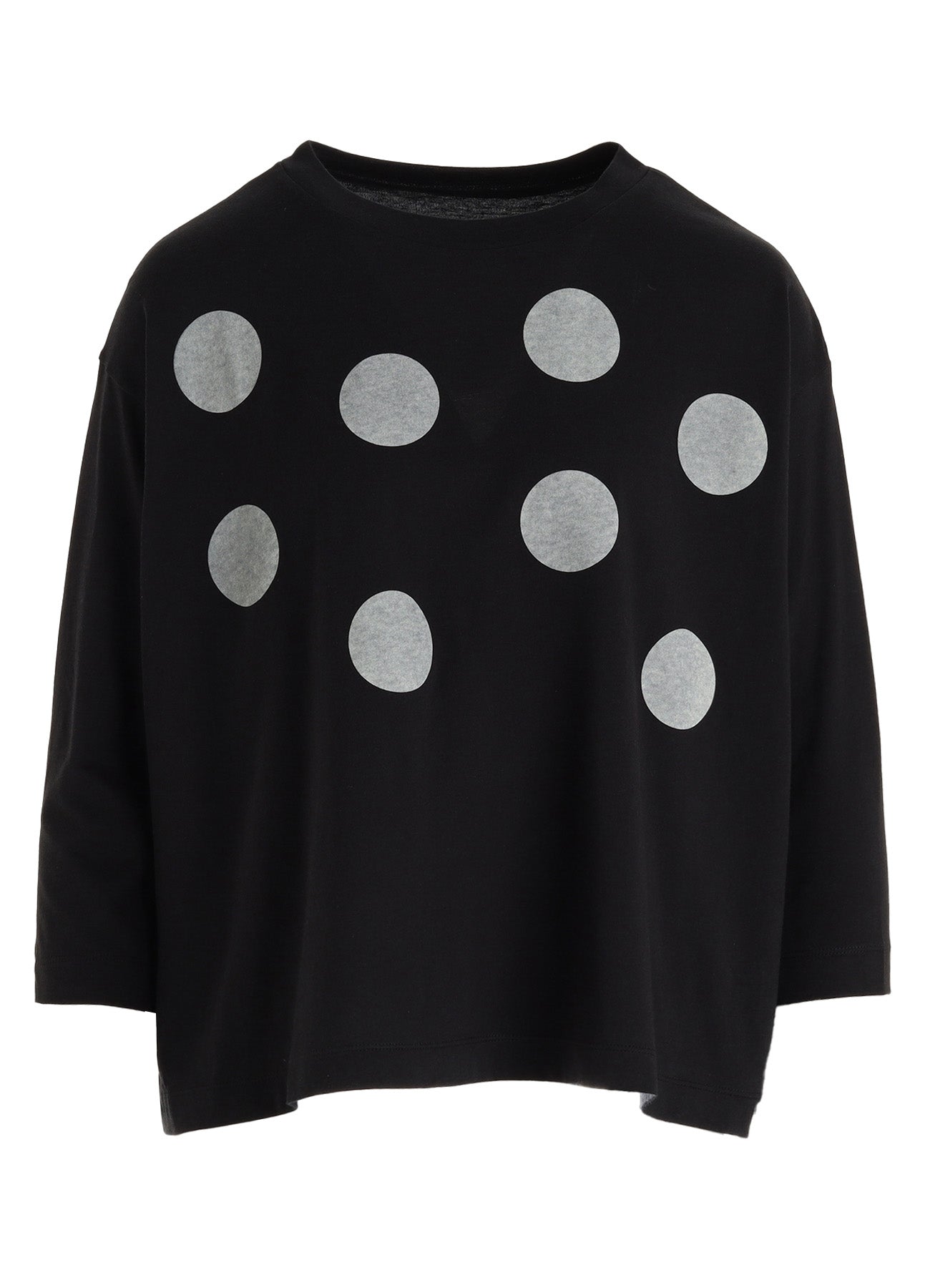 40/1 COTTON RAYON JERSEY DOT PRINT 3/4 SLEEVE SHIRT