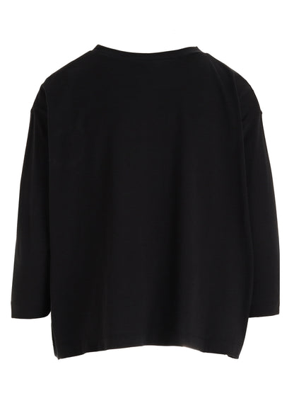 40/1 COTTON RAYON JERSEY DOT PRINT 3/4 SLEEVE SHIRT