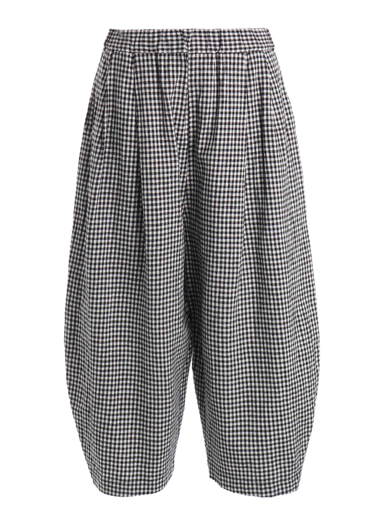 COTTON LINEN TUCK PANTS