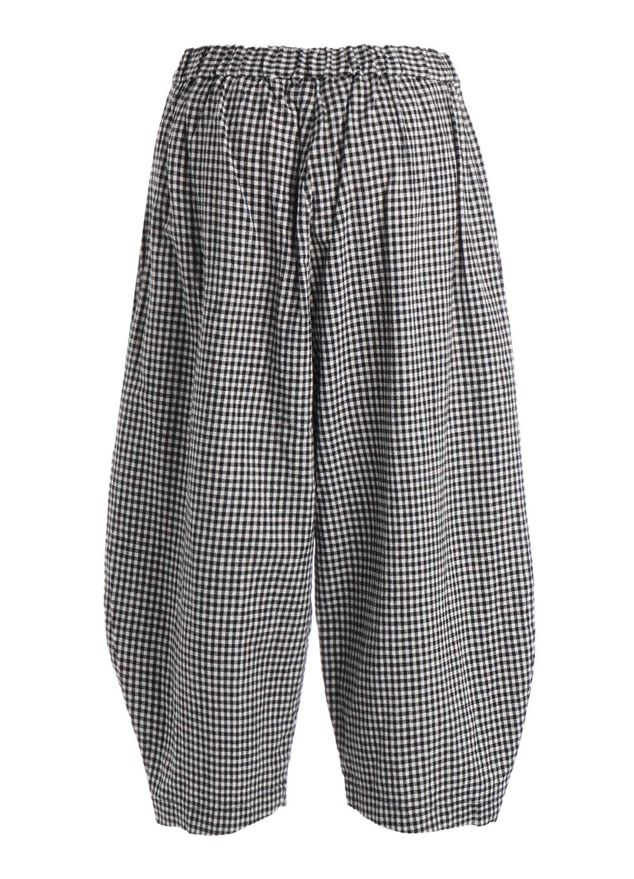 COTTON LINEN TUCK PANTS