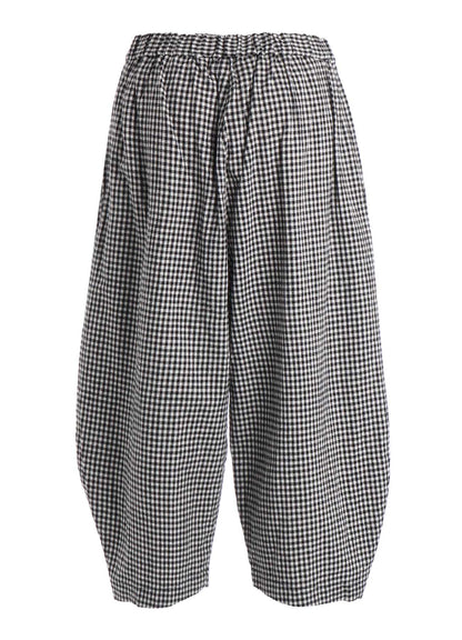 COTTON LINEN TUCK PANTS