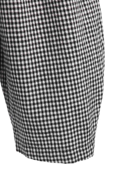 COTTON LINEN TUCK PANTS