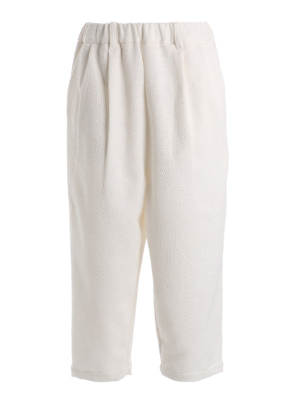 SLUB STRETCH TUCK PANTS
